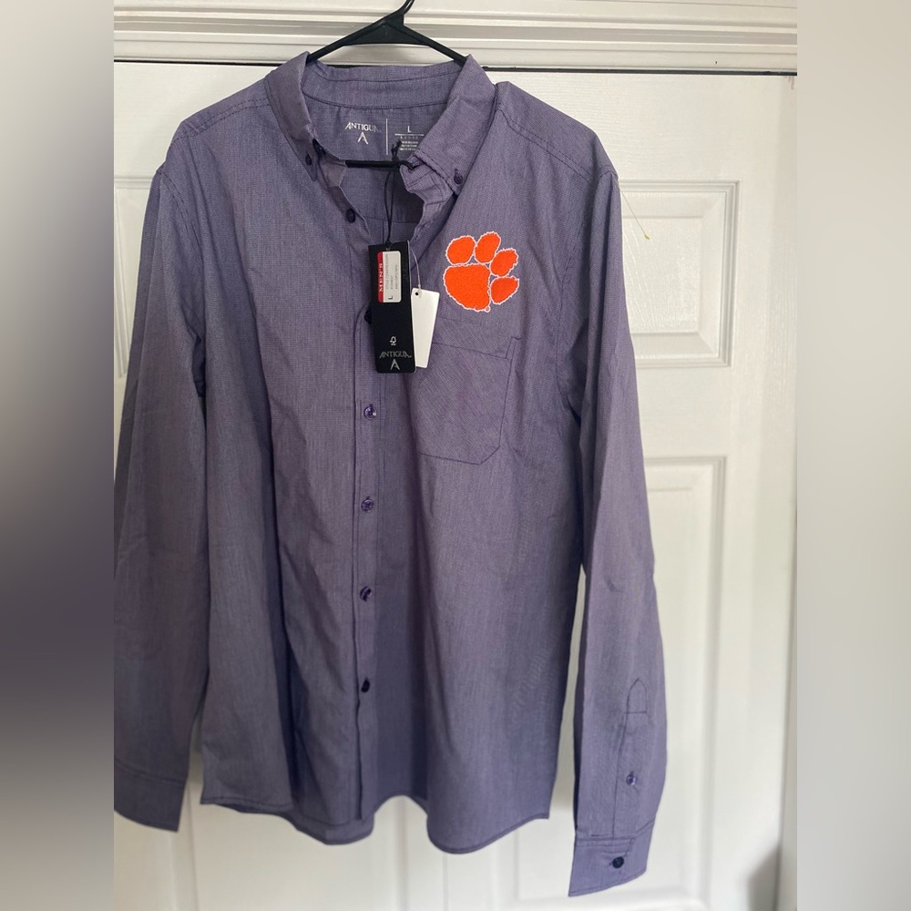 Clemson button down shirt